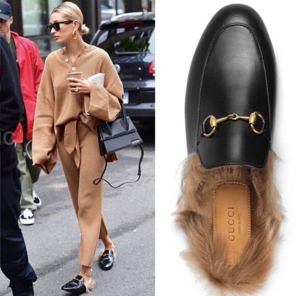 Gucci Princetown Horsebit Fur Mules Flats Size 36 / 6 - Picture 2 of 13